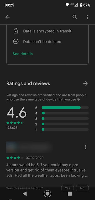 مراجعات وتقييمات التطبيقات في متجر Play
